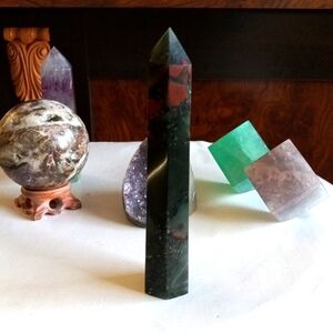 African Bloodstone Crystal Tower
